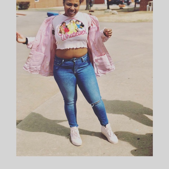 Pink denim jacket - Picture 2 of 5